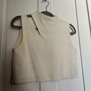 oak and fort white cutout top